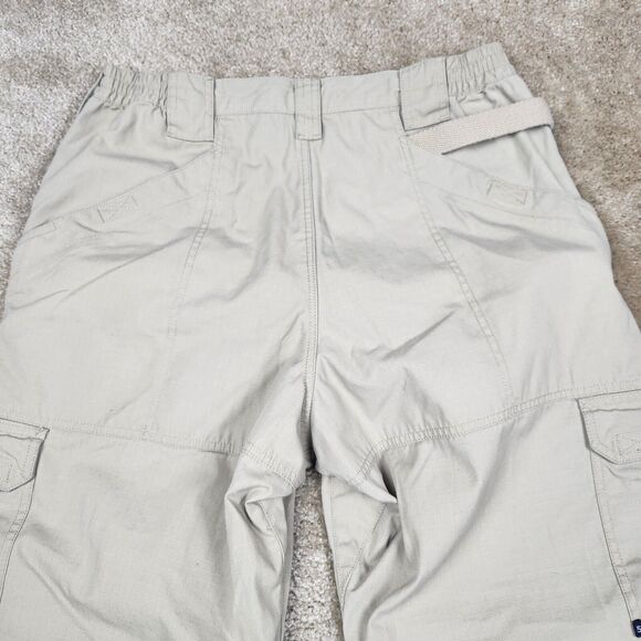511 Tactical Mens Pants Size 34x32 Beige Khakis Cargo Pockets Double Knee B111 - Picture 5 of 10
